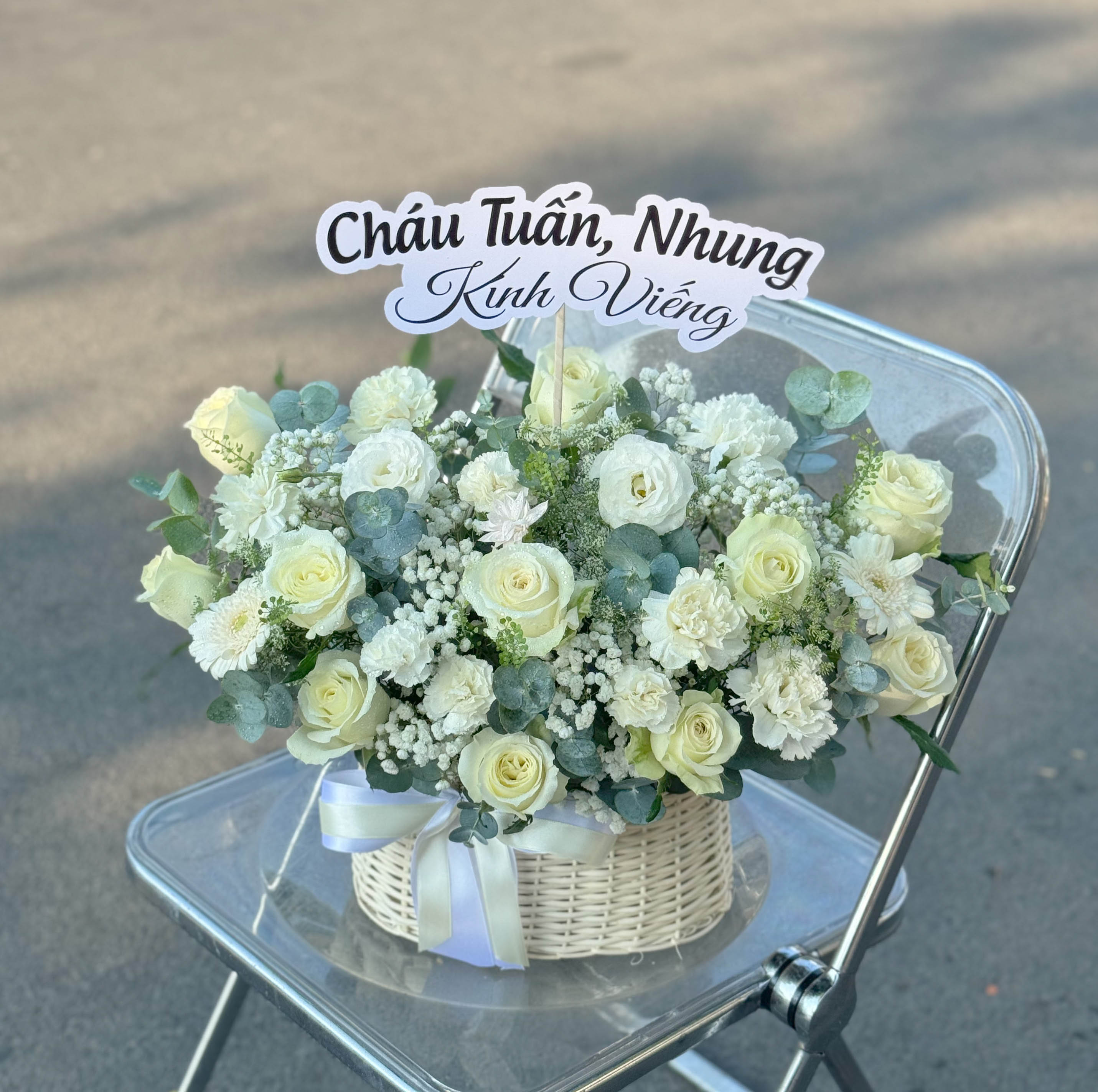 GIỎ HOA CHIA BUỒN - HCB42